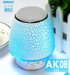 Bluetooth Speaker with colorful LED, MP3 support, Li-battery embeded, TF card U-disk storage