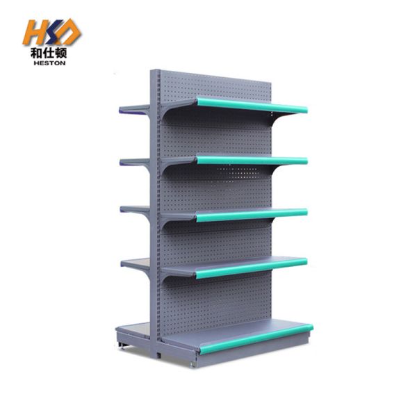 2mm 2100MM Industrial Storage Shelves Metal Grocery Store Display Rack 150KG