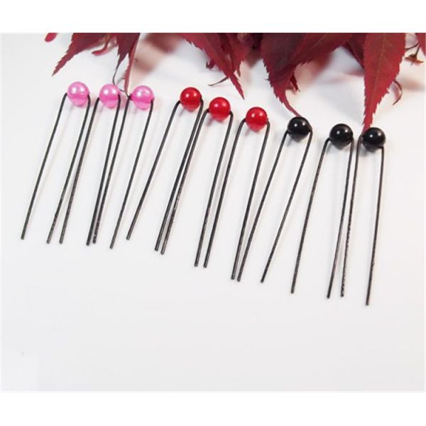Bridal pearl tiara dish made hairpin U-clip pearl hair accessories fork