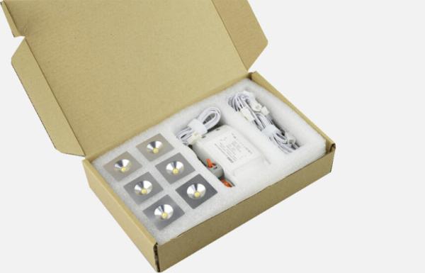 IP68 3W nas luzes 280LM conduzidas subaquáticas, material de aço inoxidável, ângulo de feixe 45°