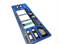 Panel de interruptor de membrana personalizado de tres botones flexible con conector de cuatro contactos