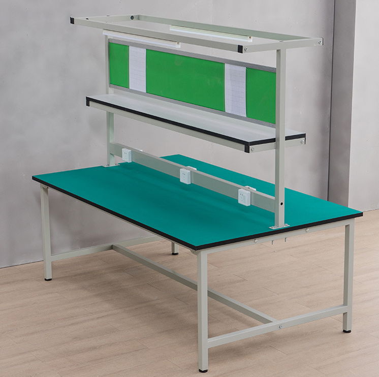 2 Tier Anti Static Workbench Heavy Duty Assembly Workbench Corrosion Proof With Drawers