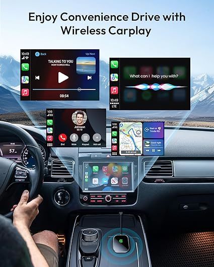 Wireless Carplay Adapter For Iphone Car Audio Player Plug And Play With Streaming Apps