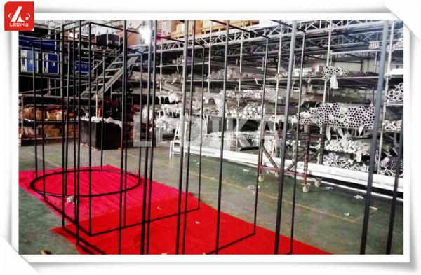 Coal Black Photography Exhibition Aluminum Square Truss For Indoor Events