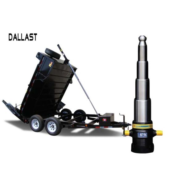 Hydraulic Oil Cylinder Single Acting Telescopic  5 Stage 6 Inch Bore Size