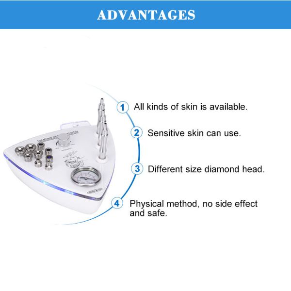 Portable Blackhead Removal and Wrinkle Removal Vacuum and Micro Crystal Dermabrasion Machine