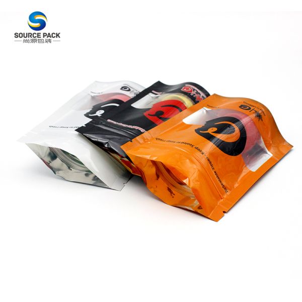 Produits à base de biscuits, fermeture à glissière personnalisée, sacs Mylar, étanches à l'odorat, emballage comestible