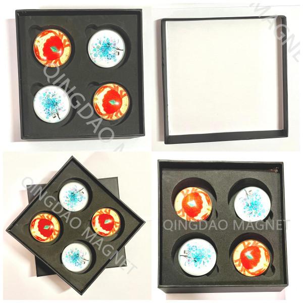 Dia 30mm SmFeN Decorative Refrigerator Magnets Permanent Magnet Assembly