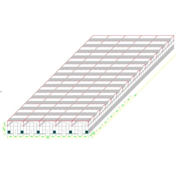 Ветр-устойчивый высококачественный обруч пластмассы роста урожая парник пяди 8 Mil Multi