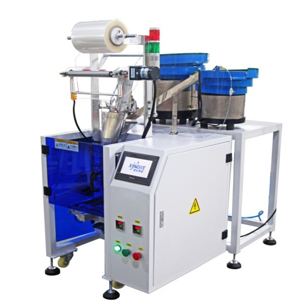 Automatic Pouch 4 Side Seal Hardware Screw Plastic Mixing Wrapping Packaging Machine