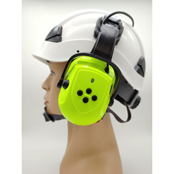 FT-FM-9001B-E Cap-Mounted Earmuffs with 29dB SNR Noise Reduction and ABS Material for Industrial Safety