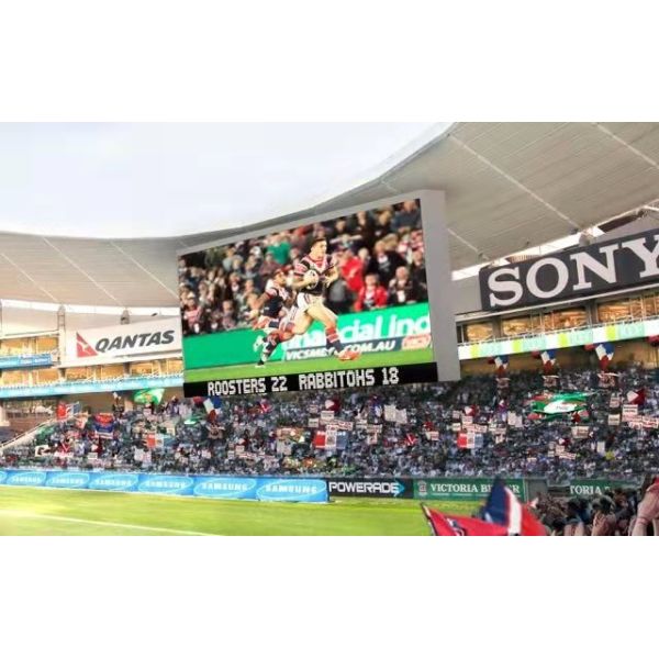 La publicité de P10 polychrome a mené l'étape d'écran de panneau/la bannière de tableau indicateur stade de sports