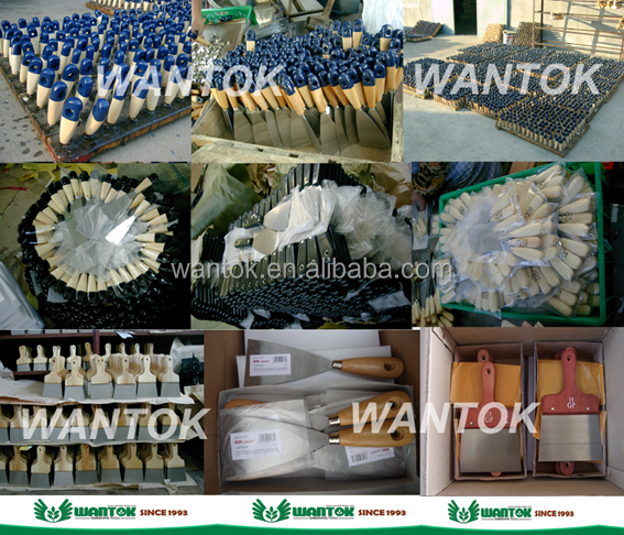 Building Construction Tools Plastic Handle Putty Knife with High Carbon Steel Blade