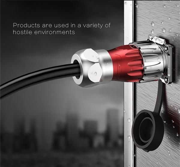 Cnlinko Connector M20 Outdoor Lighting Led IP68 4 Pin Metal Male Female Circular Waterproof Connector Metal Plug and Socket