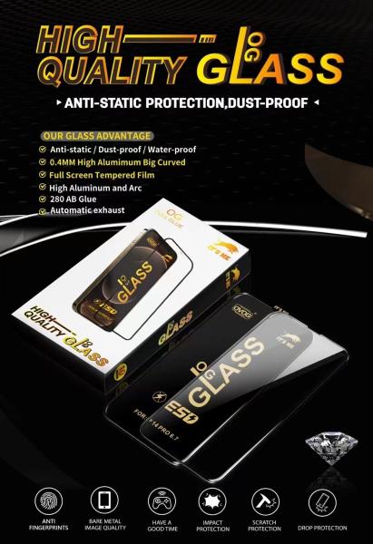 OG Glass ESD HD28 Anti Static clear Screen Protector AB  Thick Glue 0.4MM Hing Alumin Glass 150C Super Large Radian