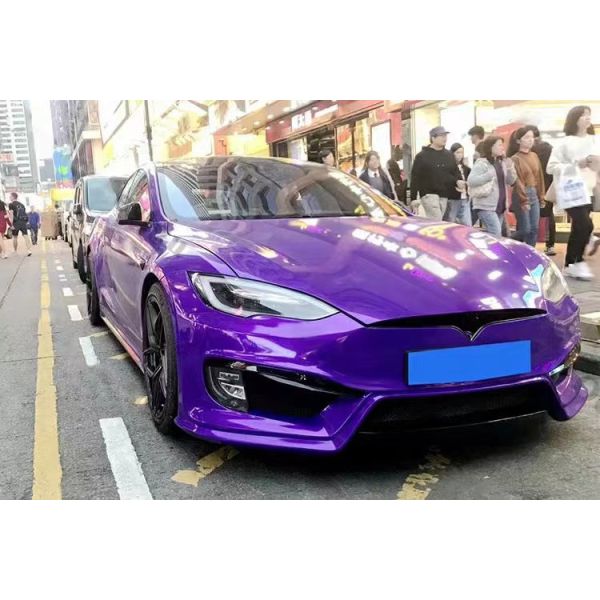 For tesla Model S Body Kit  MODEL S Upgraded PD-style Front and Rear Bumper Spoiler Body Kits