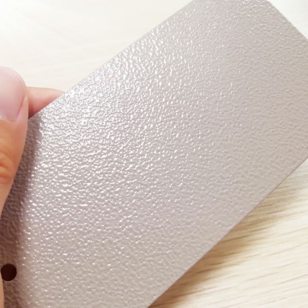 Metal Surface Textured Powder Coat , Orange Peel Effect Paint White Color