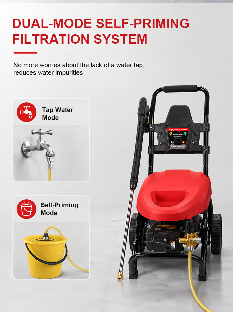 Smart Electric 125bar Pressure Car Washing Machine Industrial Commercial Automatic High Pressure Washer