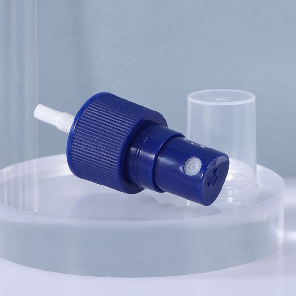 Голубая разбрызгивающая головка духов, портативная, под разлитая по бутылкам голова насоса, 18 зубов, флакон духов, разбрызгивающая головка