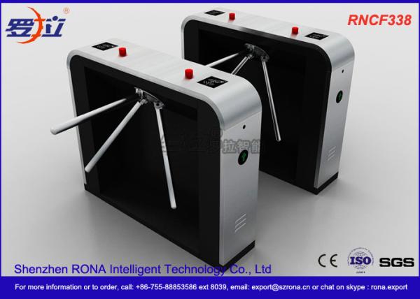 Semi - Automatic Tripod Turnstile Gate , Pedestrian Access Waist High Turnstiles