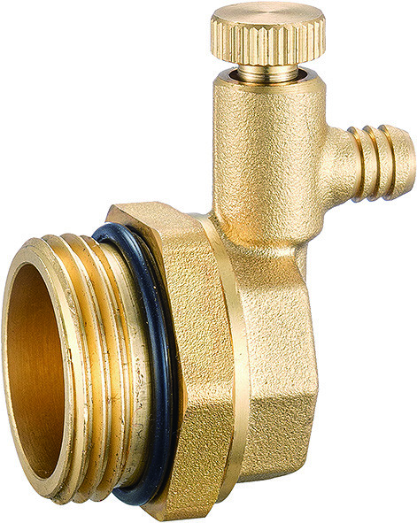 Le mâle divers de 6008 parts a vissé l'échappement en laiton d'air pour le passage principal expulsé de profil avec le débouché fait ses dents de tuyauterie souple de vidange