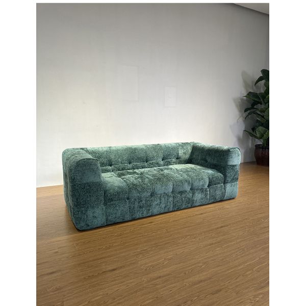 Custom Tufted Vacuum Compressed Sofa Bed Straight Corduroy High Density Sponge Filling Living Room Apartment Modular Sofa