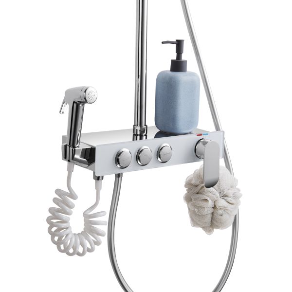 Полируя почищенный щеткой установленный стеной ливень нержавеющей стали установил электрическую плакировку