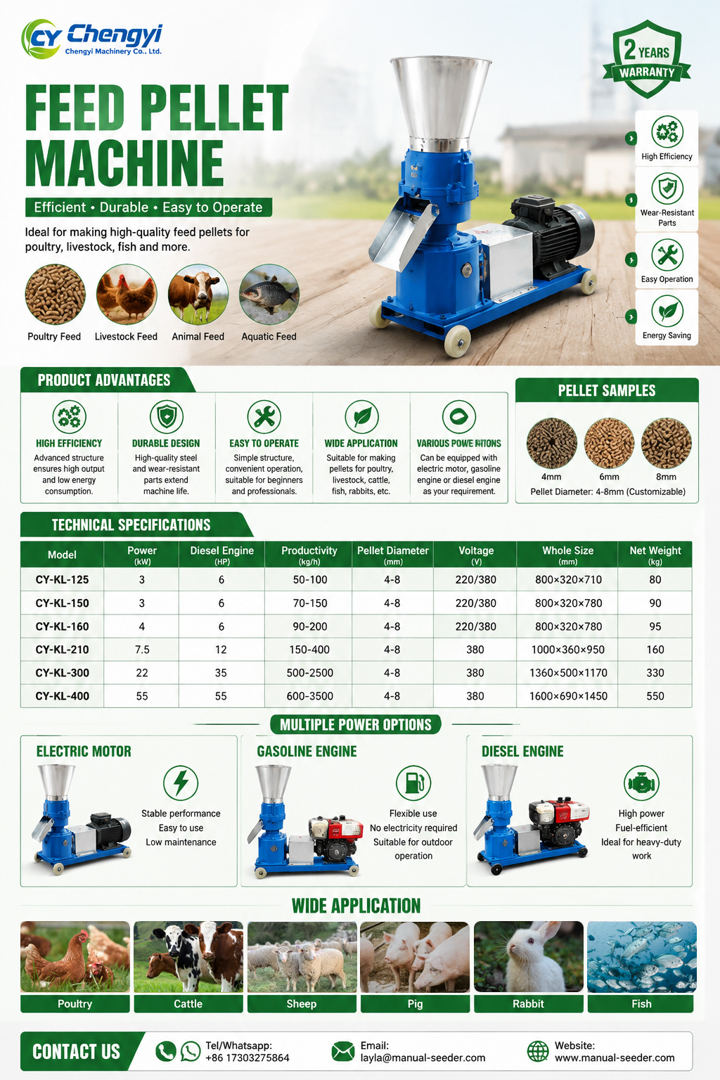 Durable Cast Iron Feed Pellet Machine High Efficiency Robust Animal Feed Machine