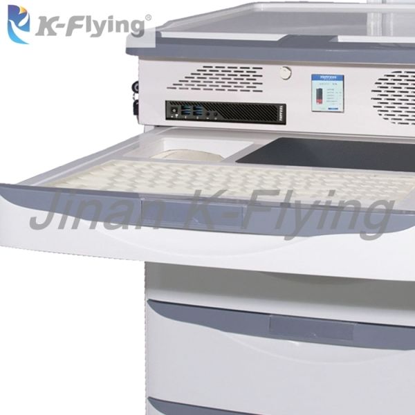 ABS Lithium Battery Medical Trolley Cart Hospital Patient Care Wireless Nursing Trolley