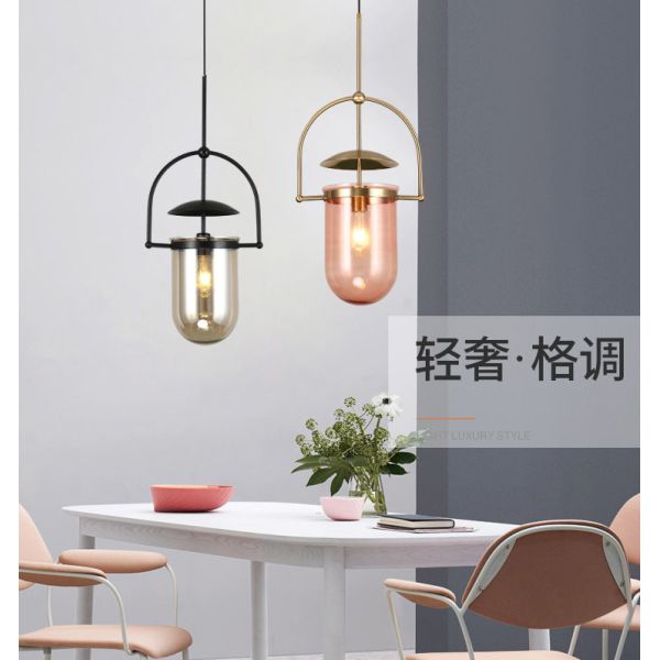 Postmodern Led Pendant Lights Designer Glass Hanglamp For Living Room Bedroom Study Bar Glass Decor Lamp(WH-GP-166)
