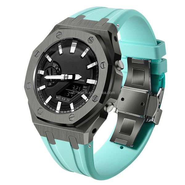 Casio Ga2100 G caja de choque de generación 5th Mod Kit 316L de acero inoxidable silicona banda de reloj