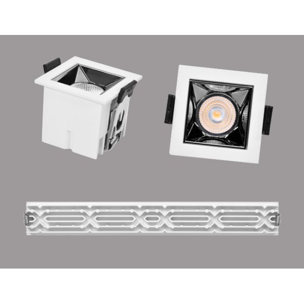 5W 100 - 277V Luminous LED Grille Downlight SMD5050