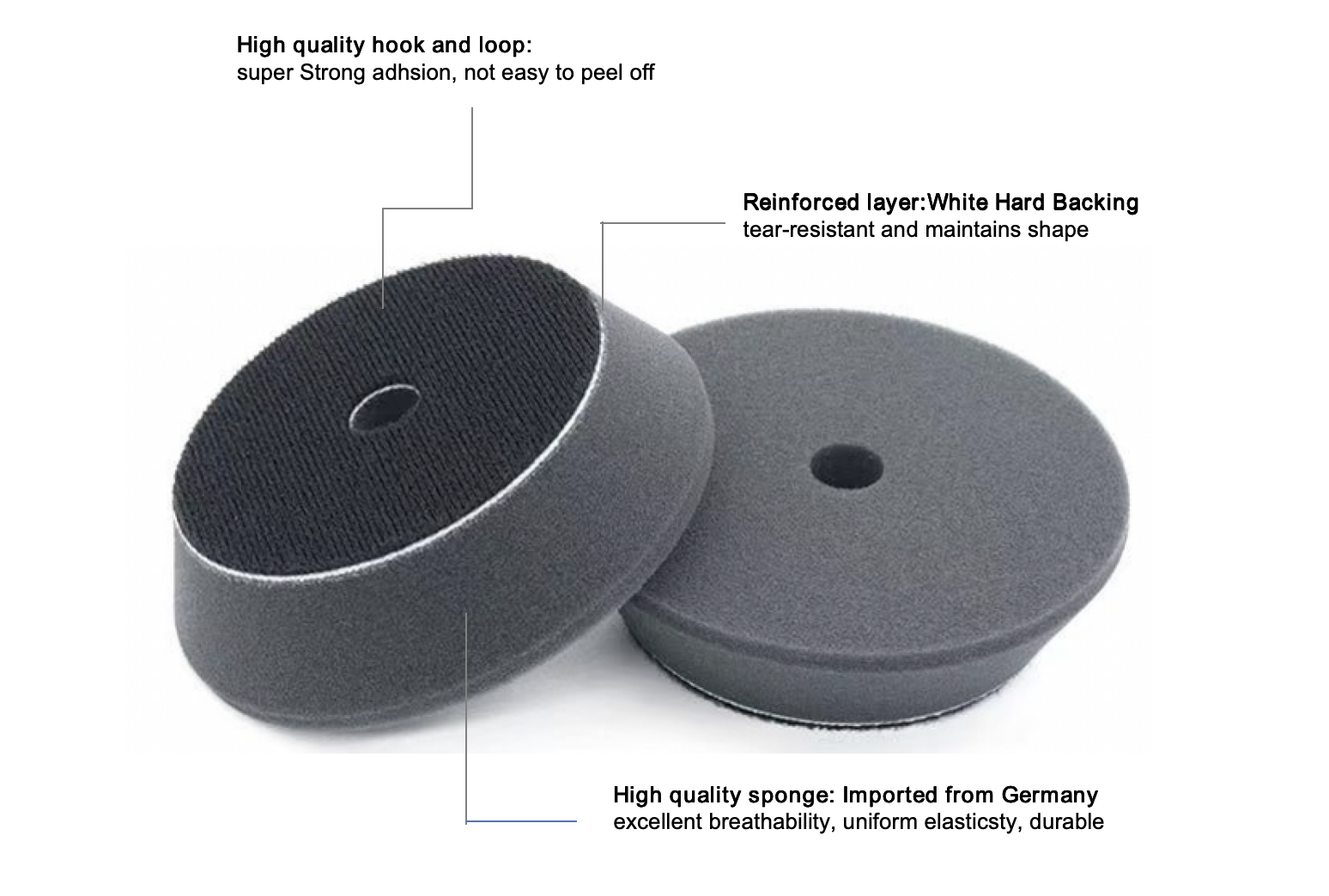 Beveled Edge Car Polish Foam Pad 3