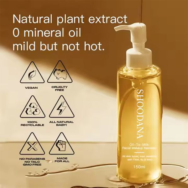 Private Label Liquid Makeup Remover Face Cleansing Oil Moisturizing