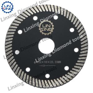 20mm/22.23mm Arbor Turbo Mesh Diamond Saw Blade para corte de azulejos cerâmicos