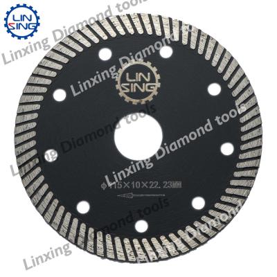 20mm/22.23mm Arbor Turbo Mesh Diamond Saw Blade para corte de azulejos cerâmicos pedra de mármore