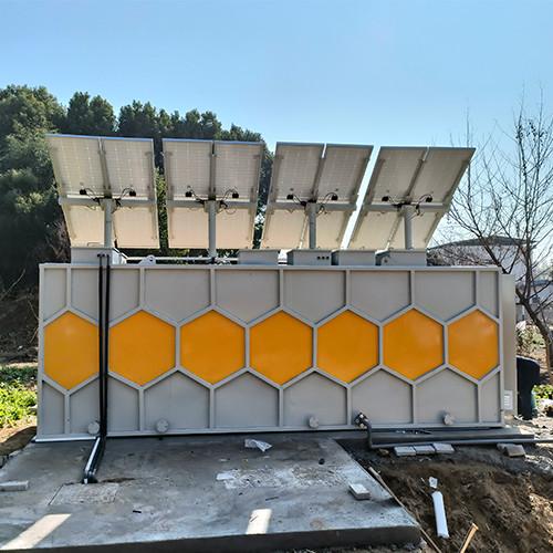 15 tonnes d'équipement de traitement des eaux usées solaires pures Structure de nid de miel Rotation à 360 degrés