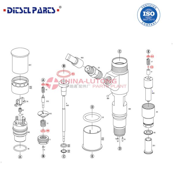 Diesel Common Rail Fuel Injector 0 445 120 134  for Cumminns Isf 3.8