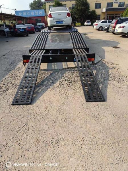 Flatbed 4 Car Carrier Trailers For Single-Axle Pickup Truck Transport Semi-Trailer