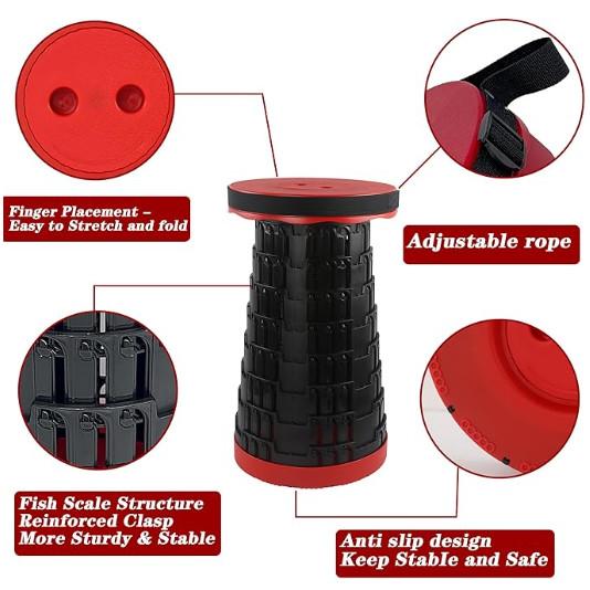 Multifunctional folding stool for adult,suitable for camping, fishing and hiking