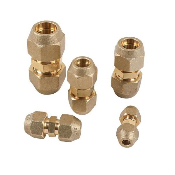 CA360 Brass Male Female Compress Double Barrel Tube Union Straight Fitting Suitable for Temperature Range -65°F to 250°F