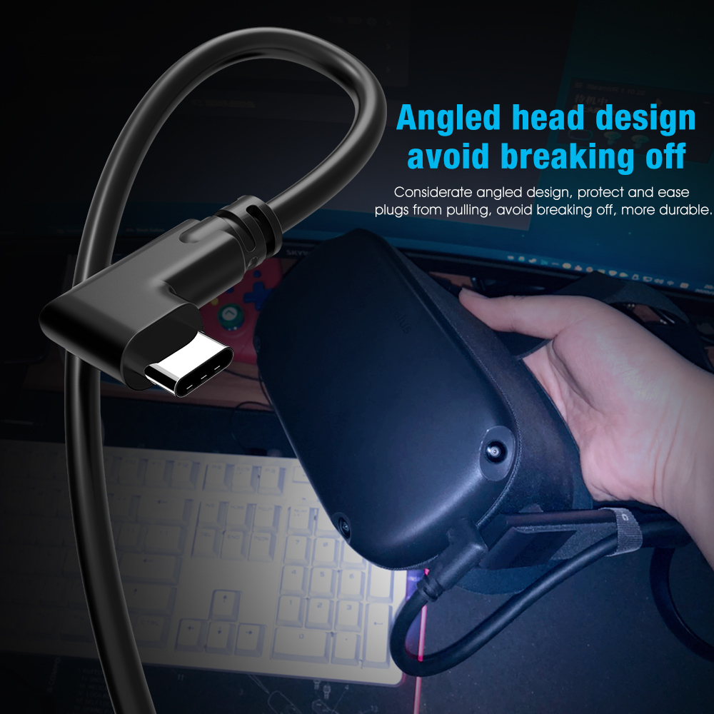 Laudtec Link Cable for Meta Quest 3s Oculus Quest 3 Quest 2/Pro,USB 3.0 High Speed Data Cable, USB C Charger Cord for VR Headset