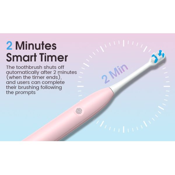 Soft Bristle Electric Toothbrush ABS Plastic Rechargeable IPX7 Waterproof Travel-Friendly Teeth Whitening Sonic Technology