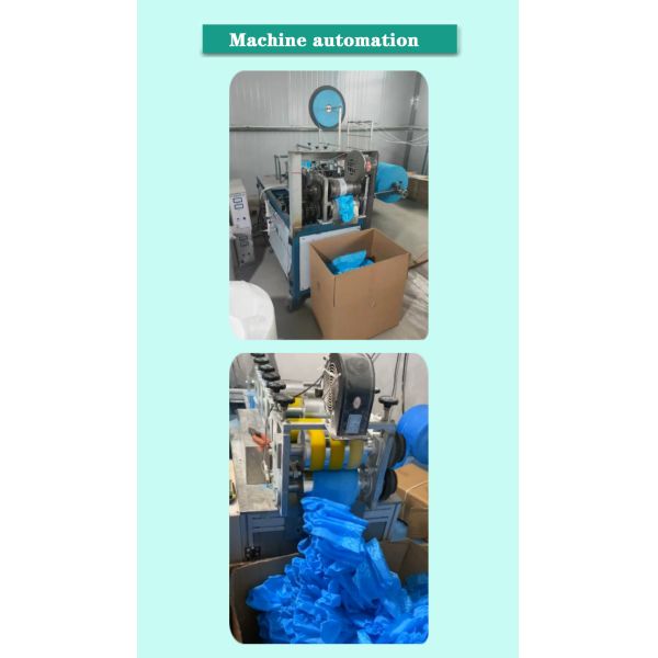 Non Skid Blue Disposable Shoe Covers , Disposable Surgical Shoe Covers