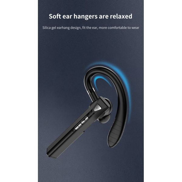Mon Eearhook Wireless Bluetooth Earpiece Hands Free QCC Earphones For Driving Office