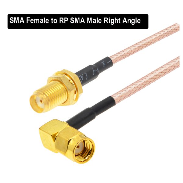 Right Angle SMA Male TO Female Cable RF Antenna Extension RG316 Coaxial Cable