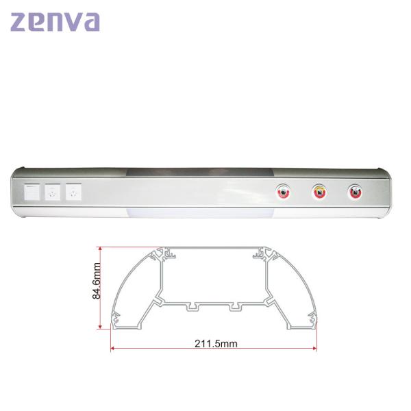 Wall Mounted Medical Gas Bed Head Unit , ICU Bed Head Panel 1.0m 1.2m 1.4m