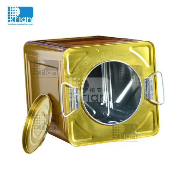 15L-20L Empty Metal Tin Cans Cooking Oil Tin Can Container For Tea Packaging