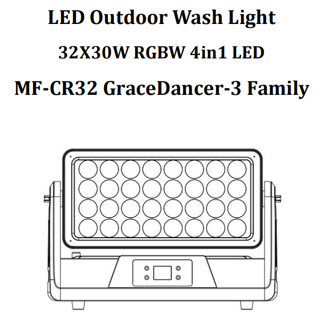 Производственная цена LED наружная промывка свет32X30W RGBW 4in1 LED Movong Главный свет для ночного клуба освещения