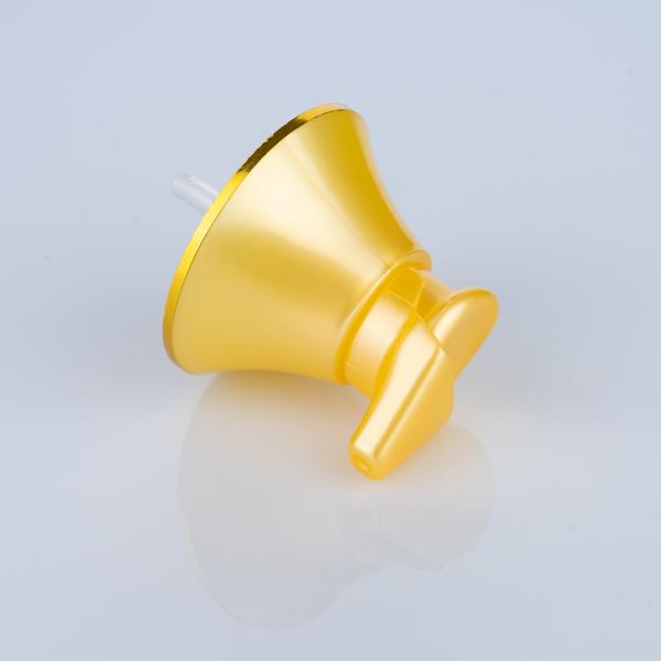 20/410 Gold Fan-shaped Lotion Pump Head for Shower Gel Bottles and Shampoo Bottles for Bathing Skincare and Haircare